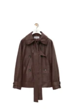 Loewe Bow Lambskin Brown Jacket