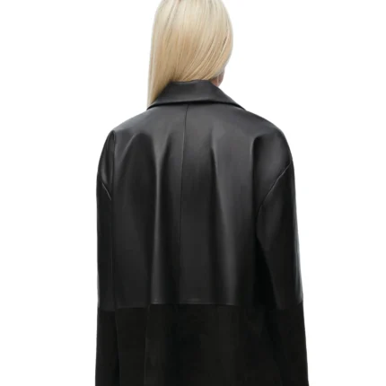 Loewe Stylish Coat Black Jacket