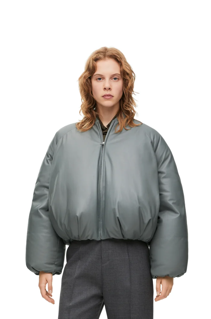 Loewe Balloon Lambskin Grey Jacket