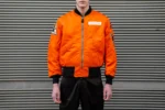 Buzz Rickson’s Orange Polyester Flite Wear Jacket