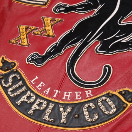 Pelle Pelle Panther Red Leather Jacket | Supply Co. Jacket view 8