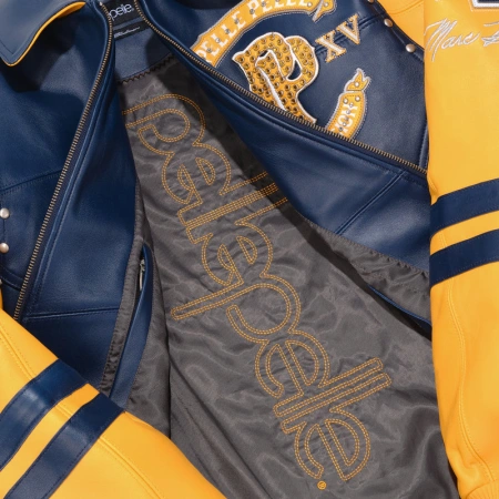 Pelle Pelle Panther Navy Blue Leather Jacket view 5