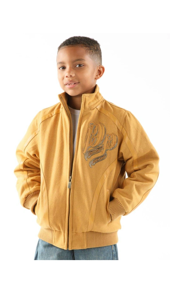 Pelle Pelle Yellow Kids Wool Jacket | Born & Raised Jacket