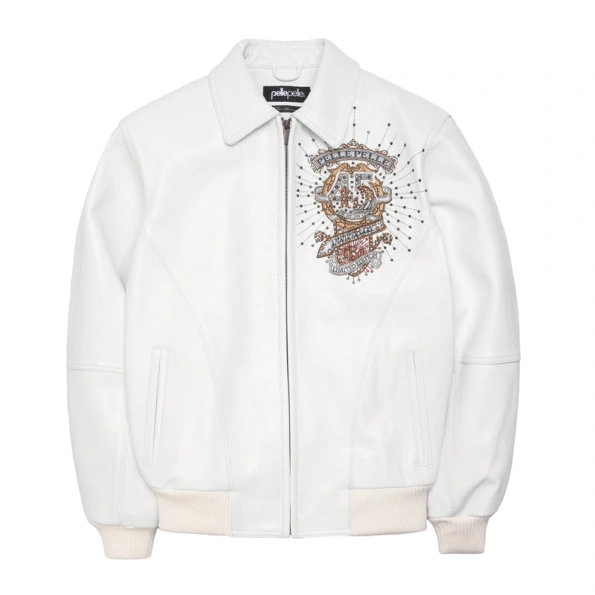 Pelle Pelle White 45th Anniversary Jacket | Leather Jacket