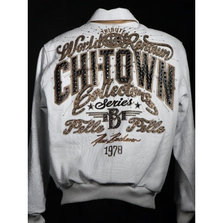PELLE PELLE CHITOWN WHITE LEATHER JACKET