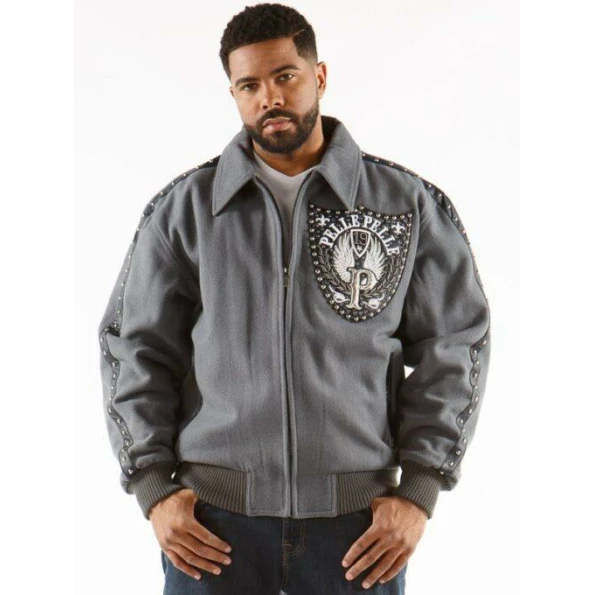 PELLE PELLE BAND OF BROTHERS GREY JACKET