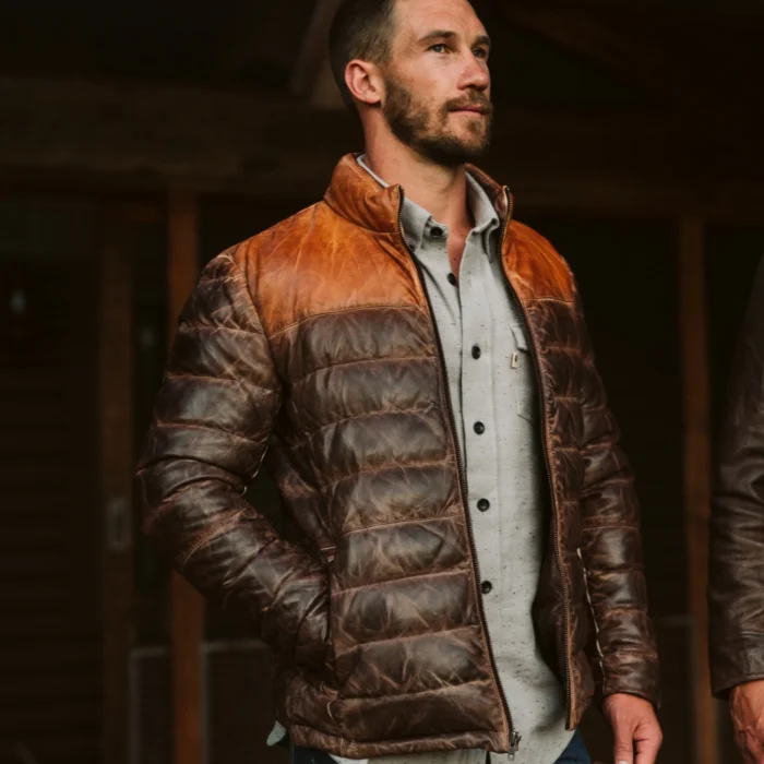 Bridger Leather Down Jacket