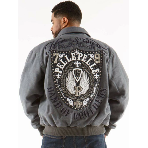 PELLE PELLE BAND OF BROTHERS GREY JACKET view 2