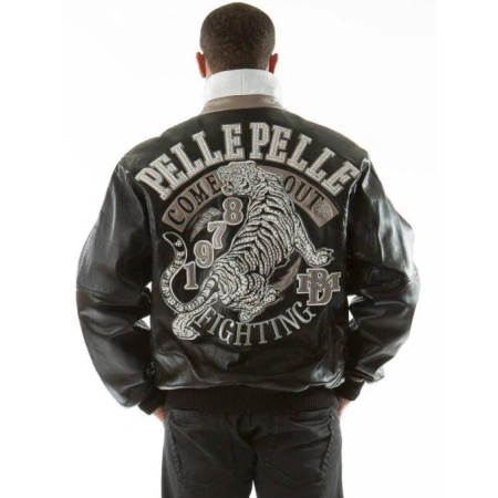 Pelle Pelle Black Tiger MB Leather Jacket | Men Jacket view 2