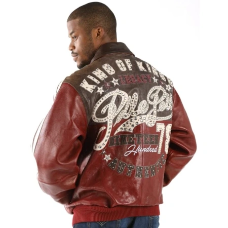 Pelle Pelle Legacy 1978 Leather Jacket | Dark Brown & Maroon view 2