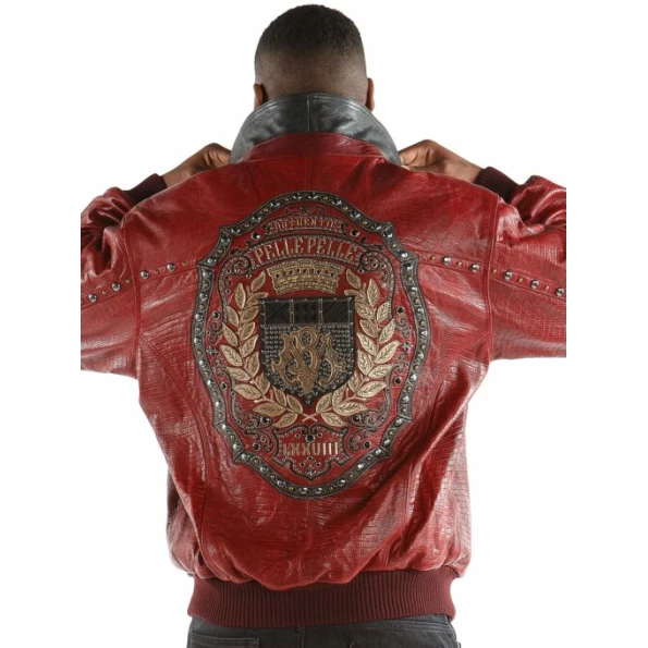 PELLE PELLE MB EMBLEM LEATHER JACKET view 2