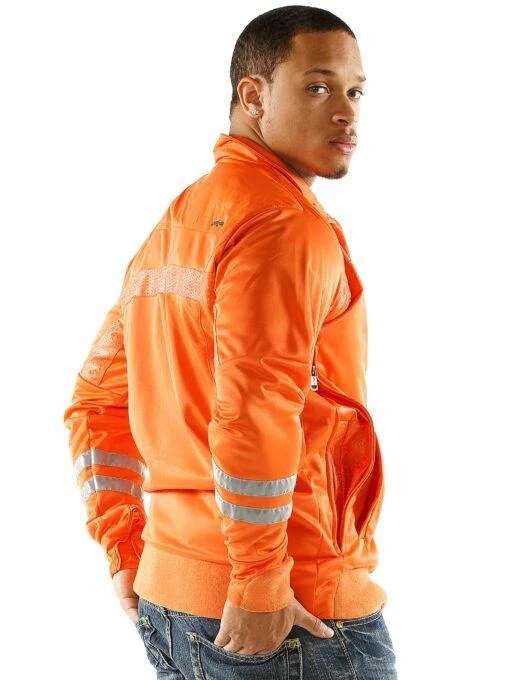 Pelle Pelle Orange Wool Polyester Jacket view 2