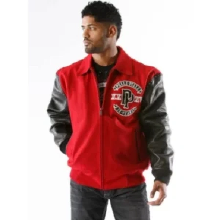 PELLE PELLE PANTHER RED WOOL JACKET