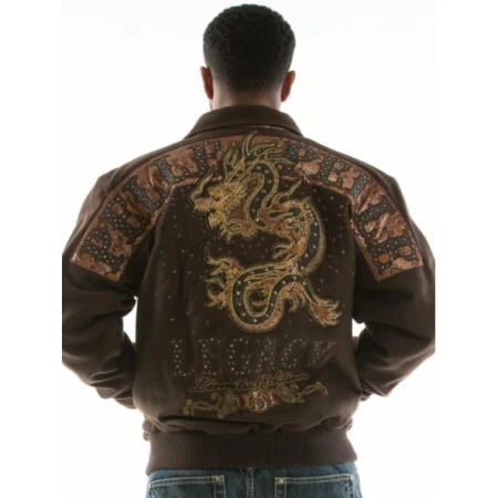 PELLE PELLE LEGACY BROWN WOOL JACKET view 2