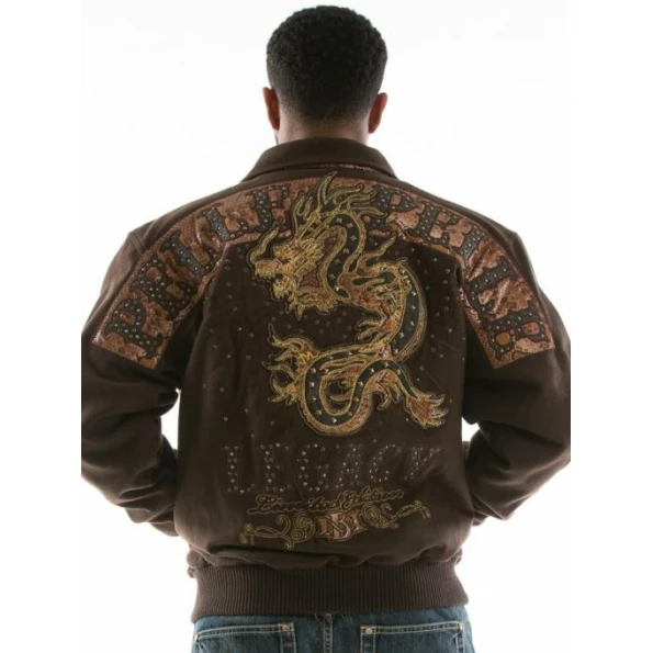 PELLE PELLE LEGACY BROWN WOOL JACKET view 2