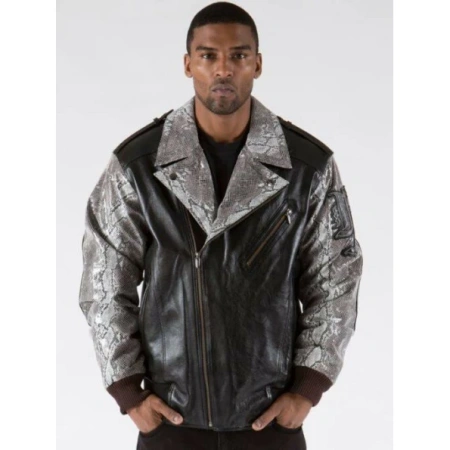 PELLE PELLE BLACK BIKER LEATHER JACKET