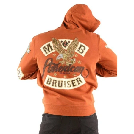 Pelle Pelle Orange American Bruiser MB Jacket | Wool Jacket view 2