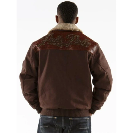 PELLE PELLE STUDDED BROWN JACKET view 2
