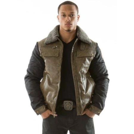 PELLE PELLE BEDGED ROYAL LEATHER JACKET