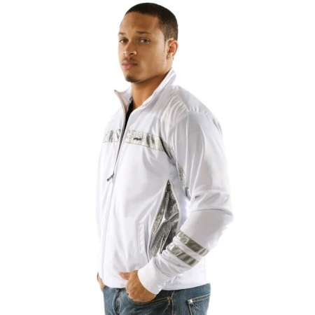 Pelle Pelle White Wool Polyester Jacket view 3