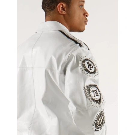 Pelle Pelle White Legacy Series MB Jacket | Leather Jacket view 2