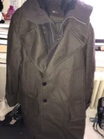 Allsaints Brown Wool Blend Winter Jacket