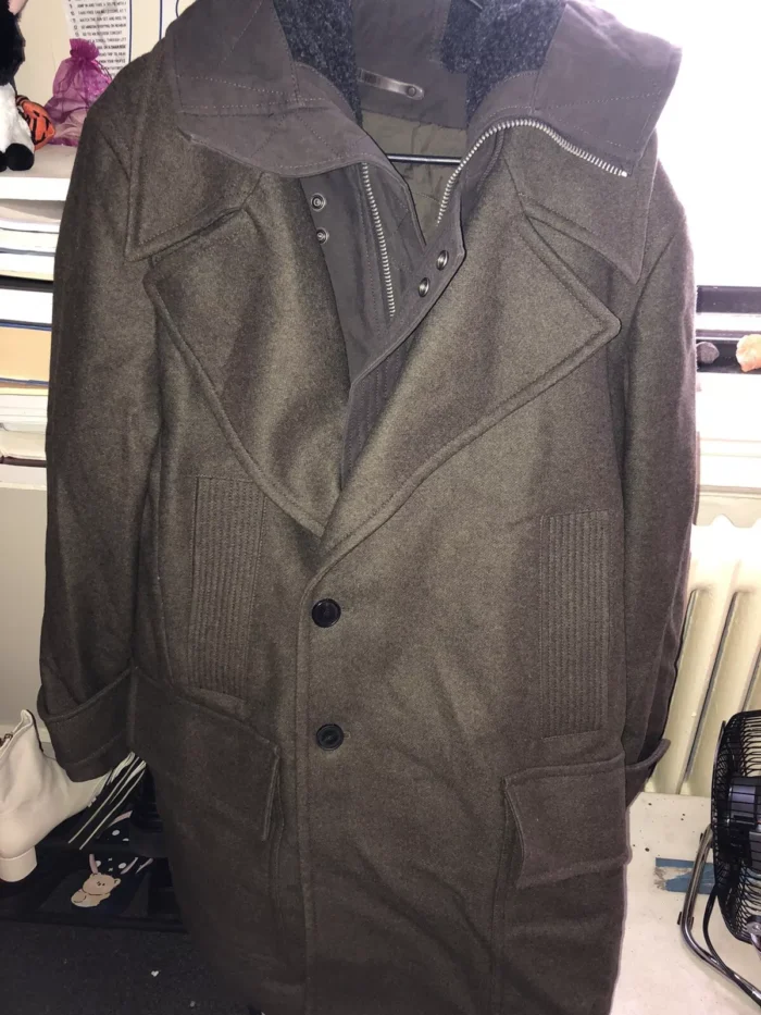 Allsaints Brown Wool Blend Winter Jacket