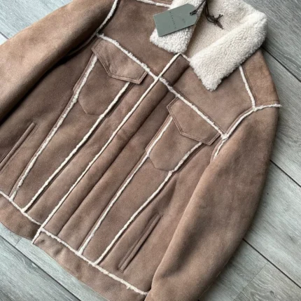 ALLSAINT SHEARLING AVIATOR JACKET