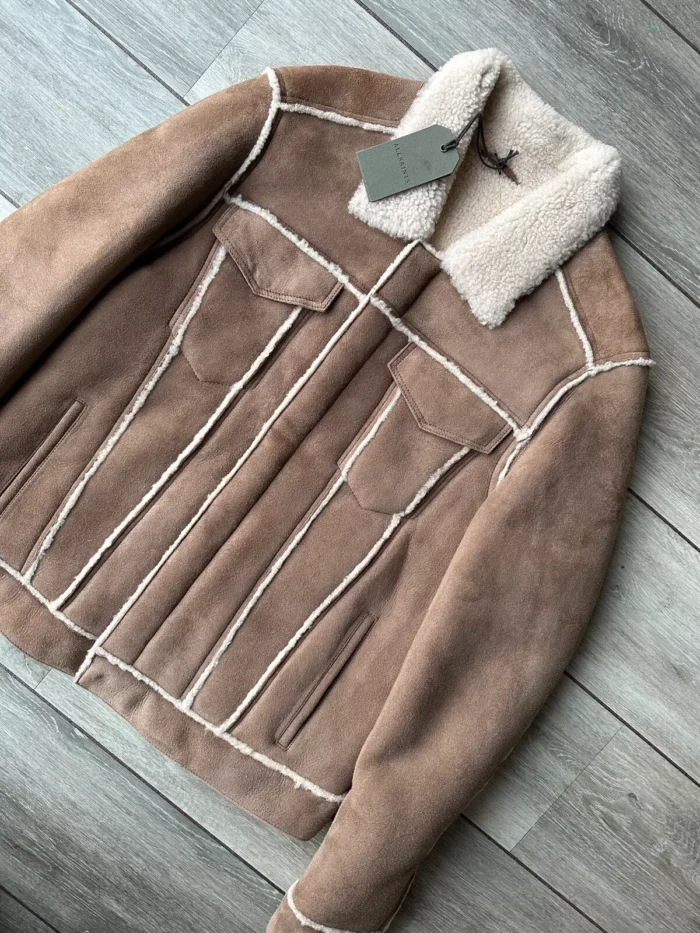 ALLSAINT SHEARLING AVIATOR JACKET