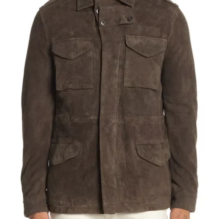 Allsaints Fortier Goat Suede Field Jacket