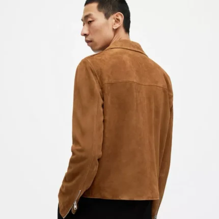 Allsaints Brown Suede Jacket