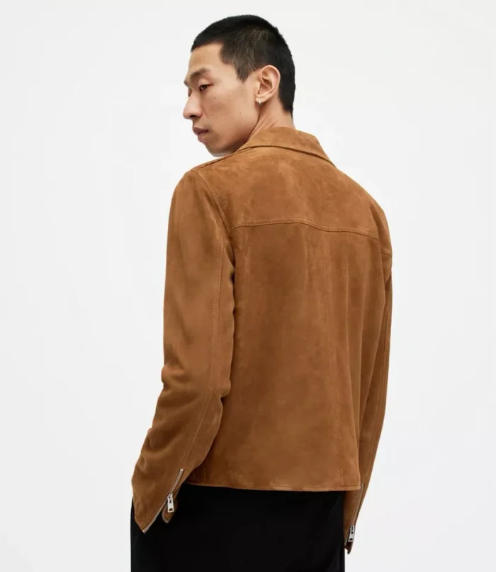 Allsaints Brown Suede Jacket