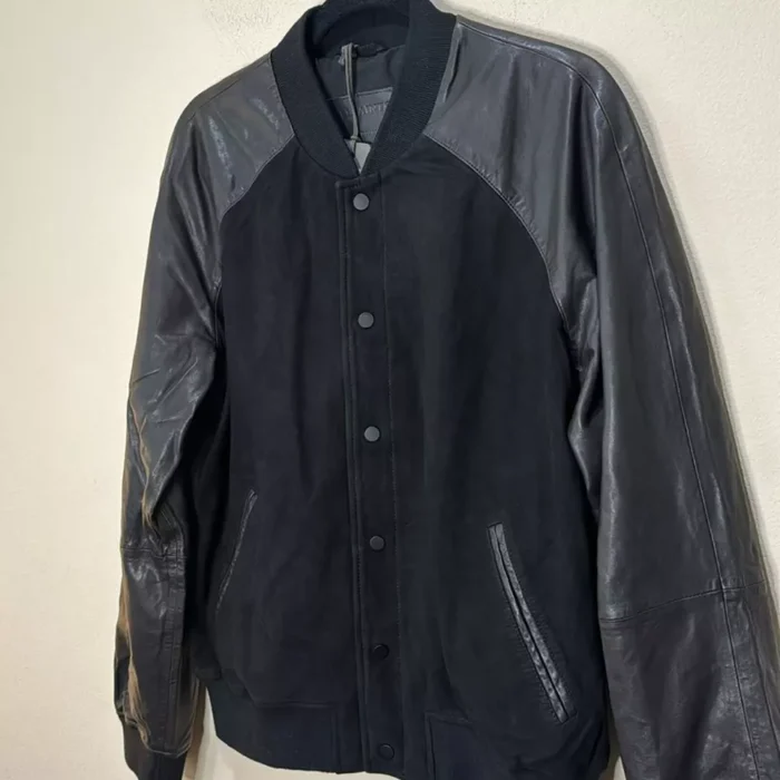 Allsaints Black Bomber Jacket