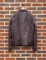 Allsaints Brown Biker Leather Jacket