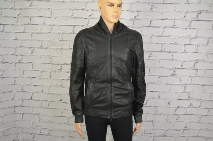 Allsaints Black Relay Leather Jacket