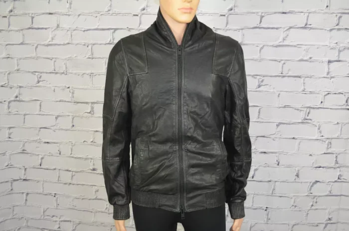 Allsaints Black Relay Leather Jacket