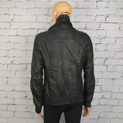 Allsaints Black Relay Leather Jacket