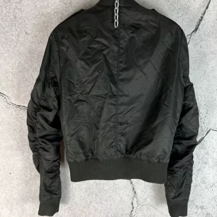 Allsaints Black Bomber Nylon Jacket