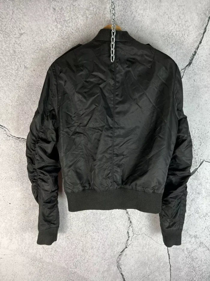 Allsaints Black Bomber Nylon Jacket