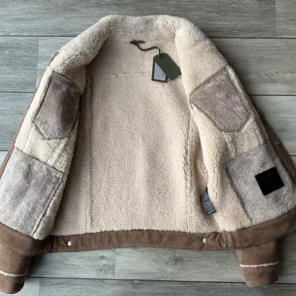 ALLSAINT SHEARLING AVIATOR JACKET