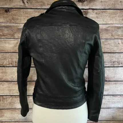 Allsaints Tavis Biker Jacket Sheep Leather