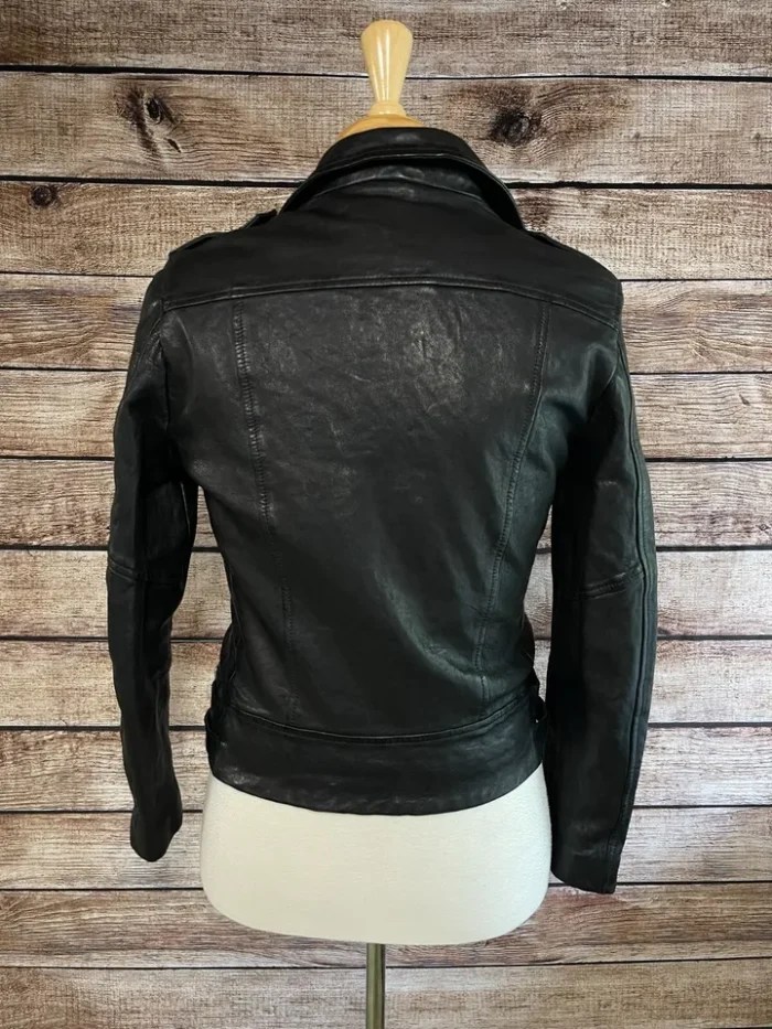 Allsaints Tavis Biker Jacket Sheep Leather