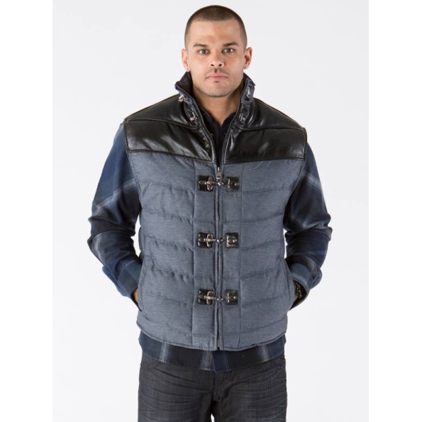 Pelle Pelle Sleeveless Blue Jacket