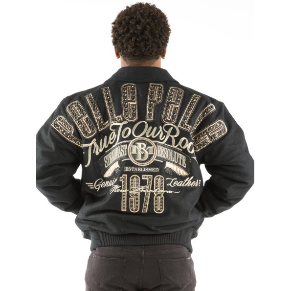 Black Pelle Pelle True to Roots Encrusted Jacket