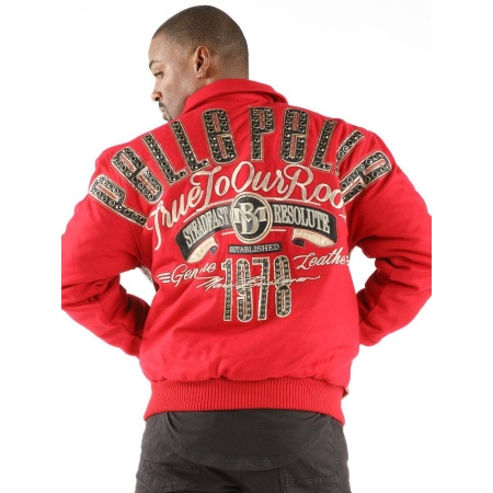 Red Pelle Pelle Encrusted True to Roots Jacket