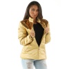 Yellow Pelle Pelle Women Metallic Puffer Jacket