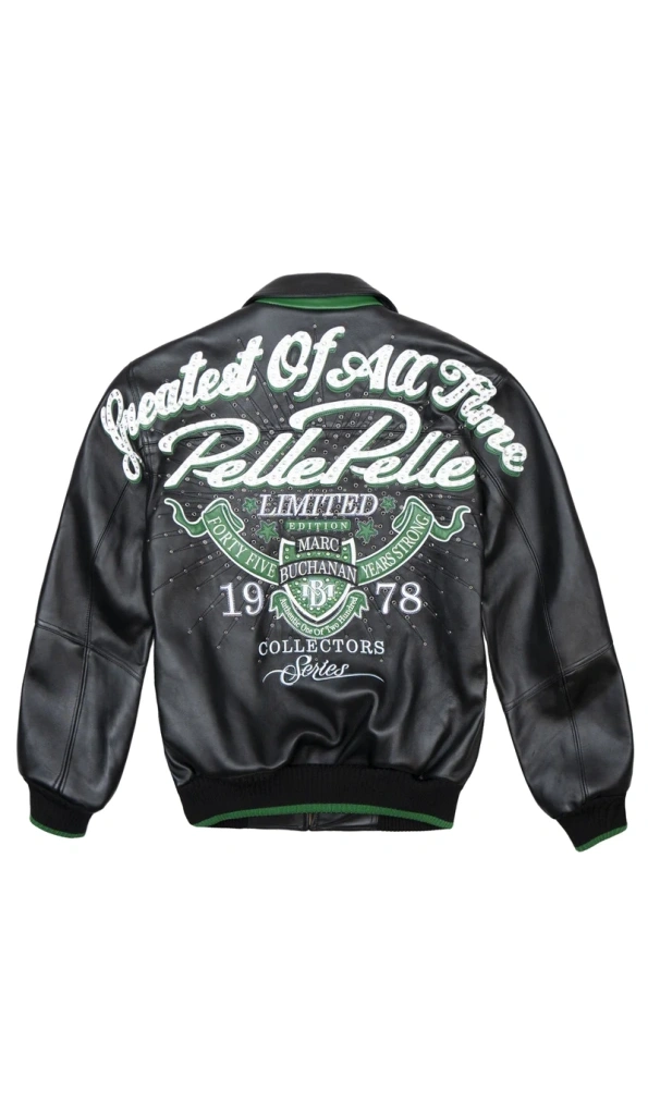 Pelle Pelle Black MB Studs Leather Jacket