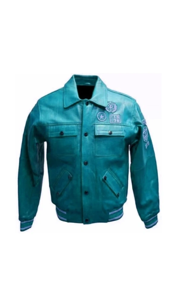 Pelle Pelle Cyan Star MB Leather Jacket
