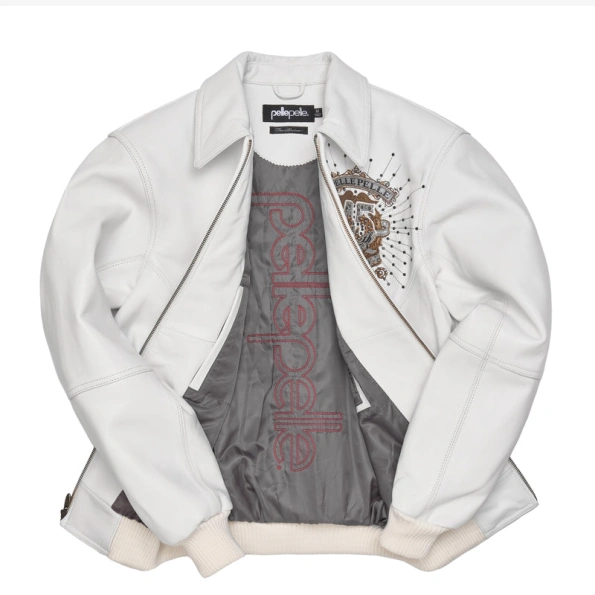 Pelle Pelle 45th Anniversary Studs MB Jacket | White Jacket view 3