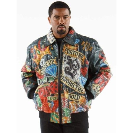 Pelle Pelle Stylish Men Black Leather Jacket view 2